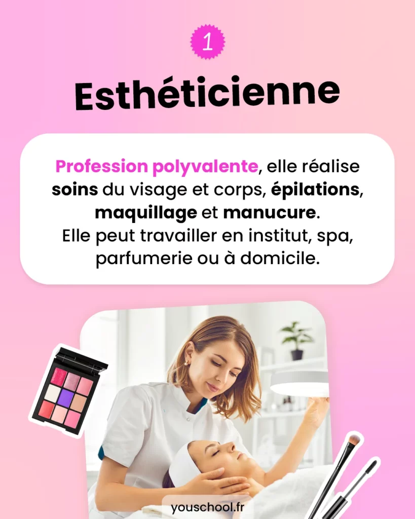 3 métiers qui recrutent dans le secteur de la beauté avec un CAP Esthétique