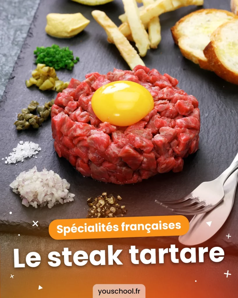 Le steak tartare, l'une des 10 spécialités culinaires françaises
