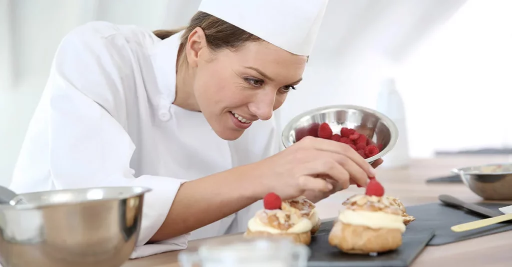 patissier en restaurant