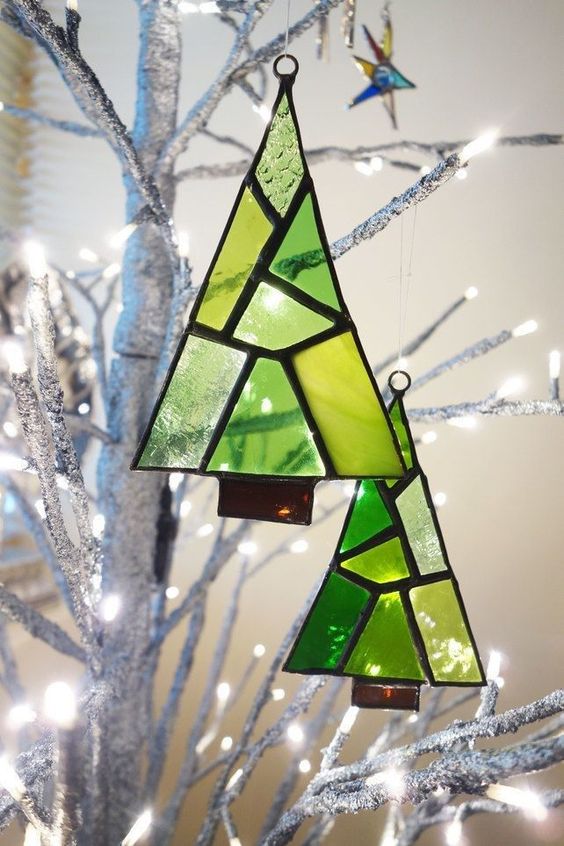 Sapin de Noël vitrail