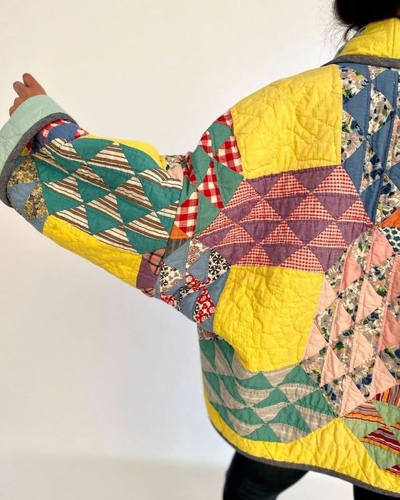 Veste capitonnée faite de couettes