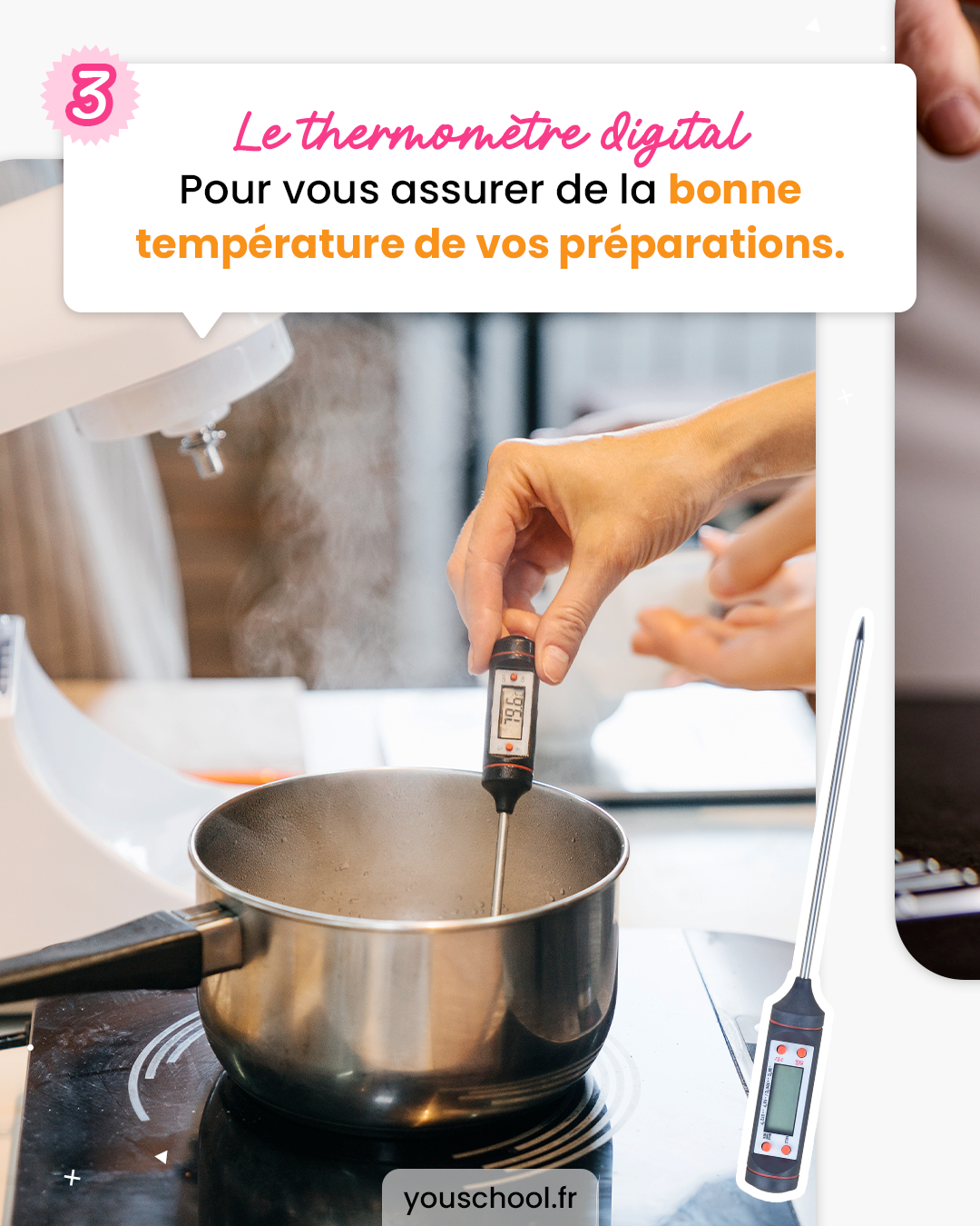 Le thermomètre digital, matériel indispensable pour passer votre CAP Pâtissier dans les meilleures conditions