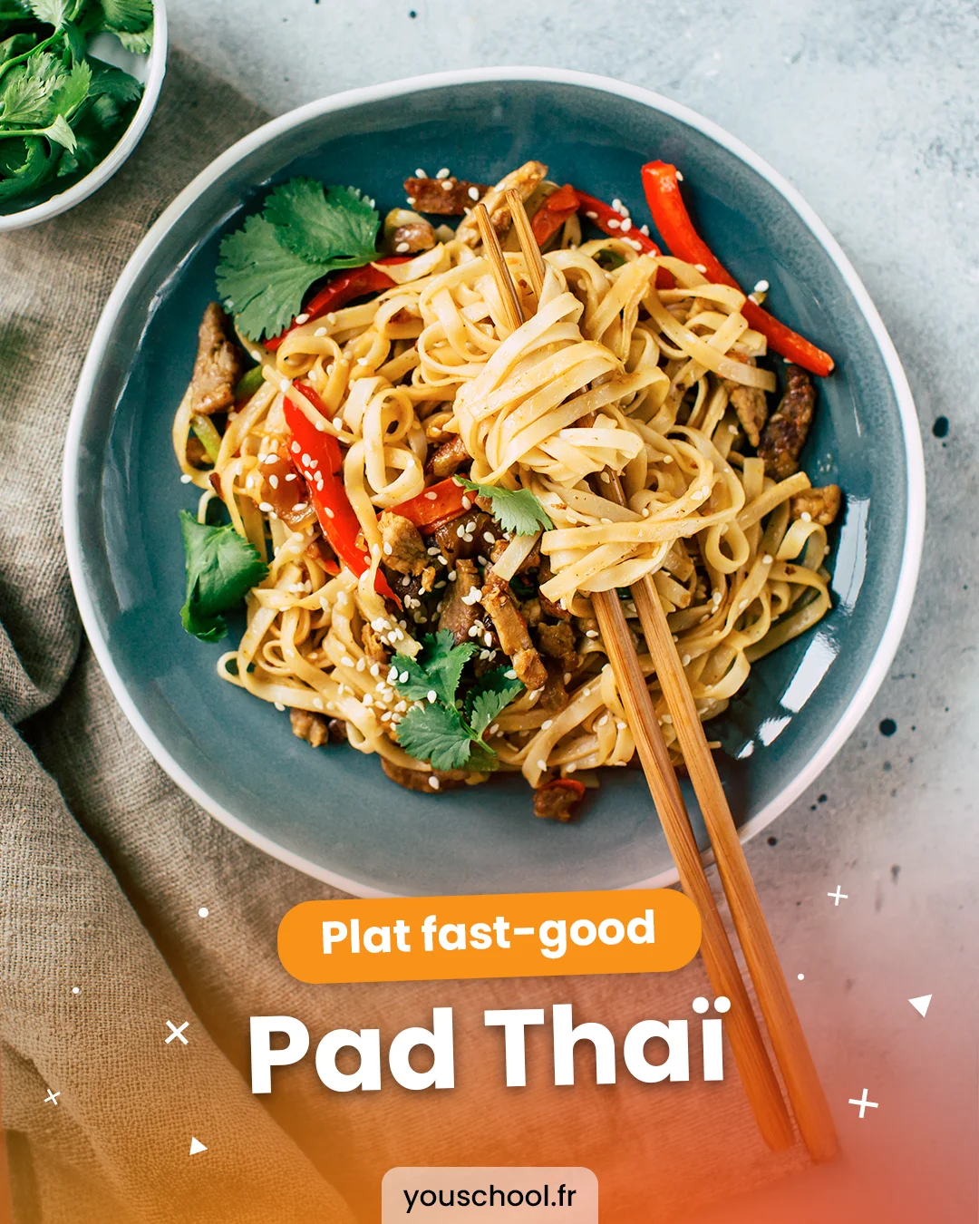 Le Pad Thaï, plat emblématique de la fast good