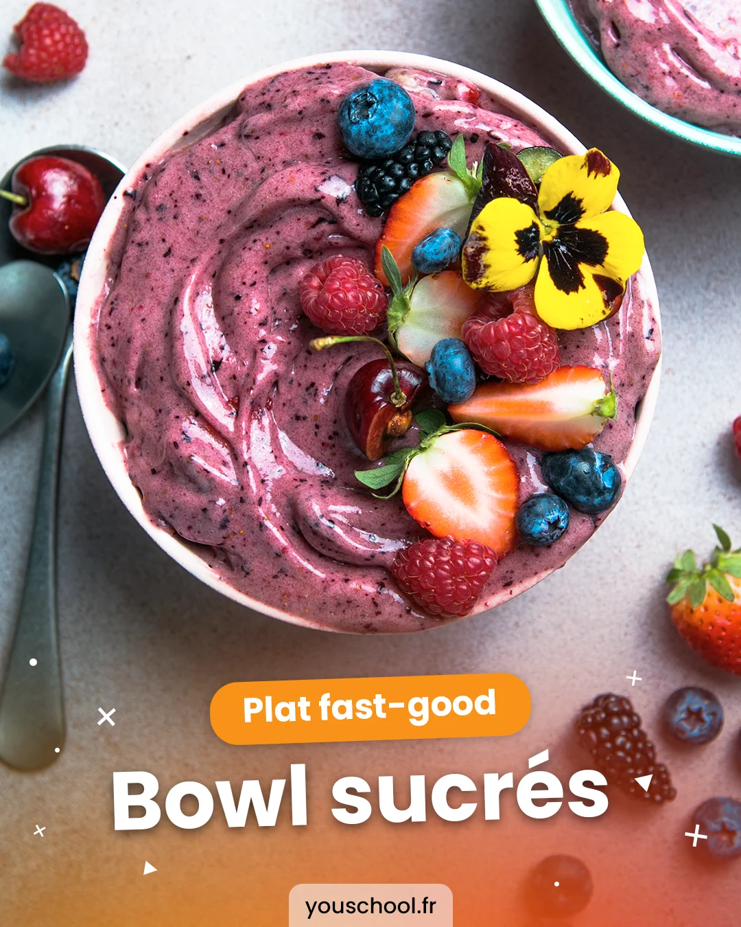 Les déclinaisons de bowl sucrés, plat emblématique de la fast good