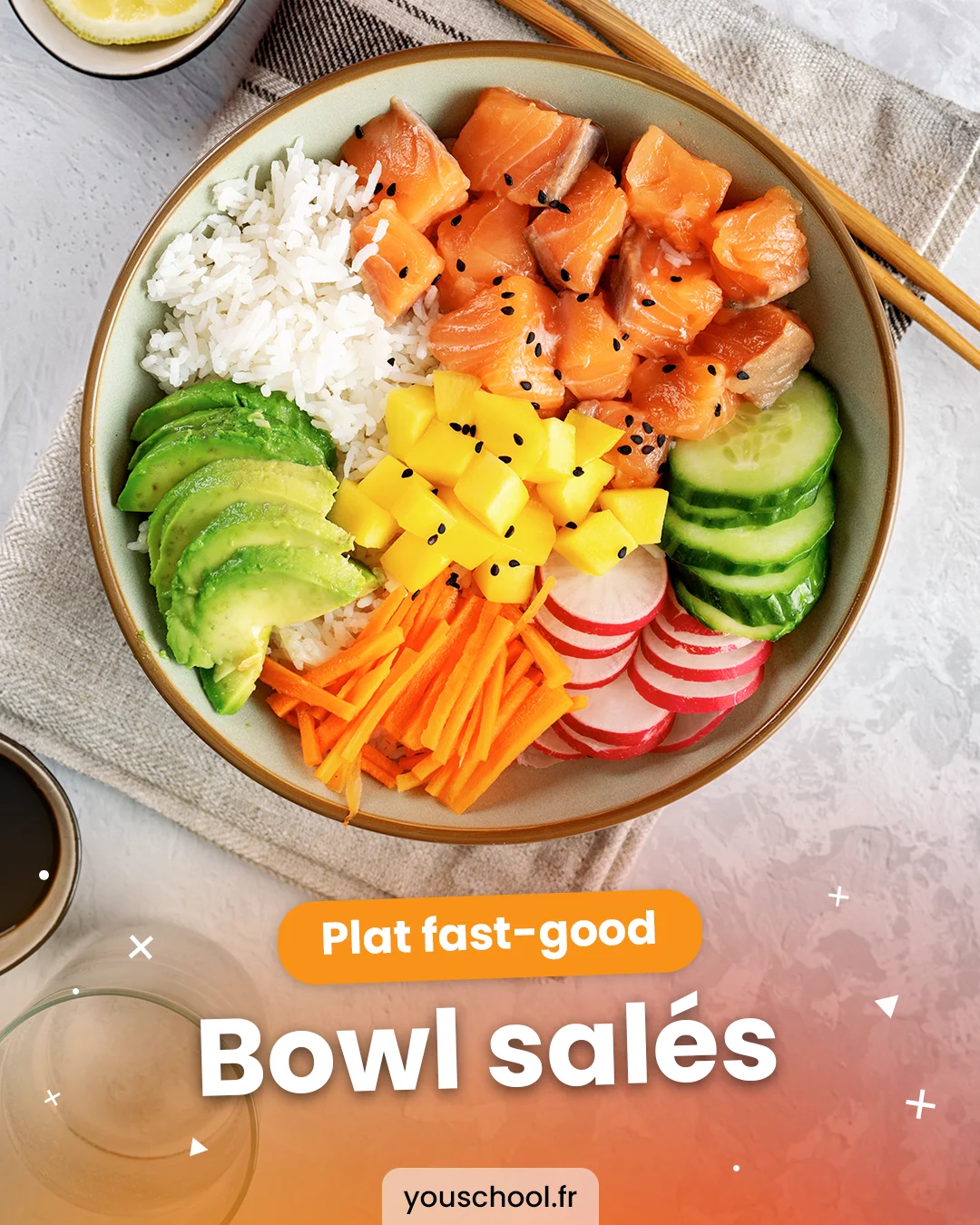 Les déclinaisons de bowl salés, plat emblématique de la fast good