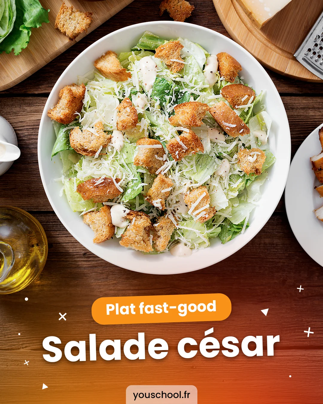 Les salades césar, plat emblématique de la fast good