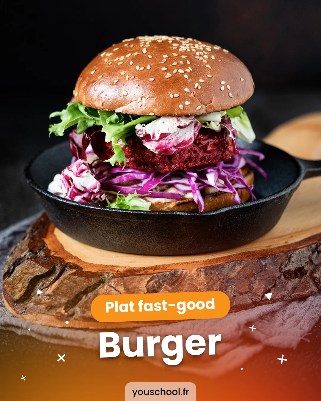 Les burgers aux produits locaux, plat emblématique de la fast good