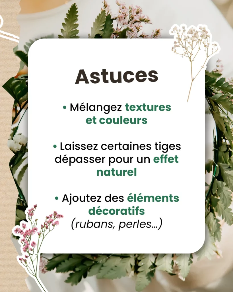 Astuces pour fabriquer couronnes florales