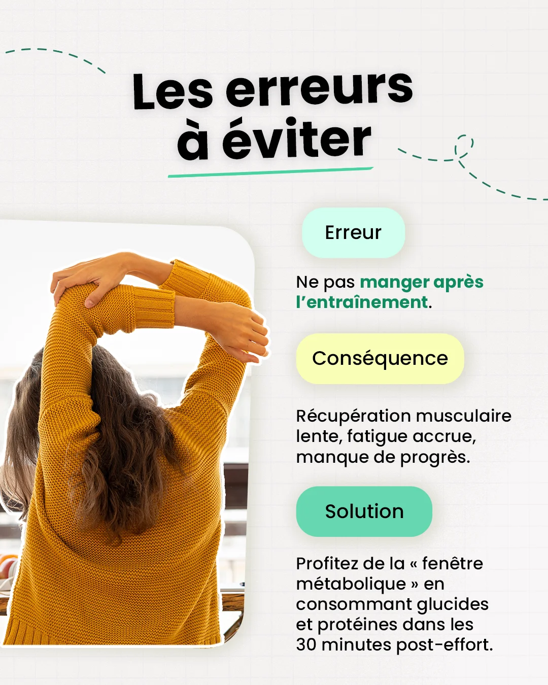Les différentes erreurs à éviter en nutrition lors de la pratique sportive