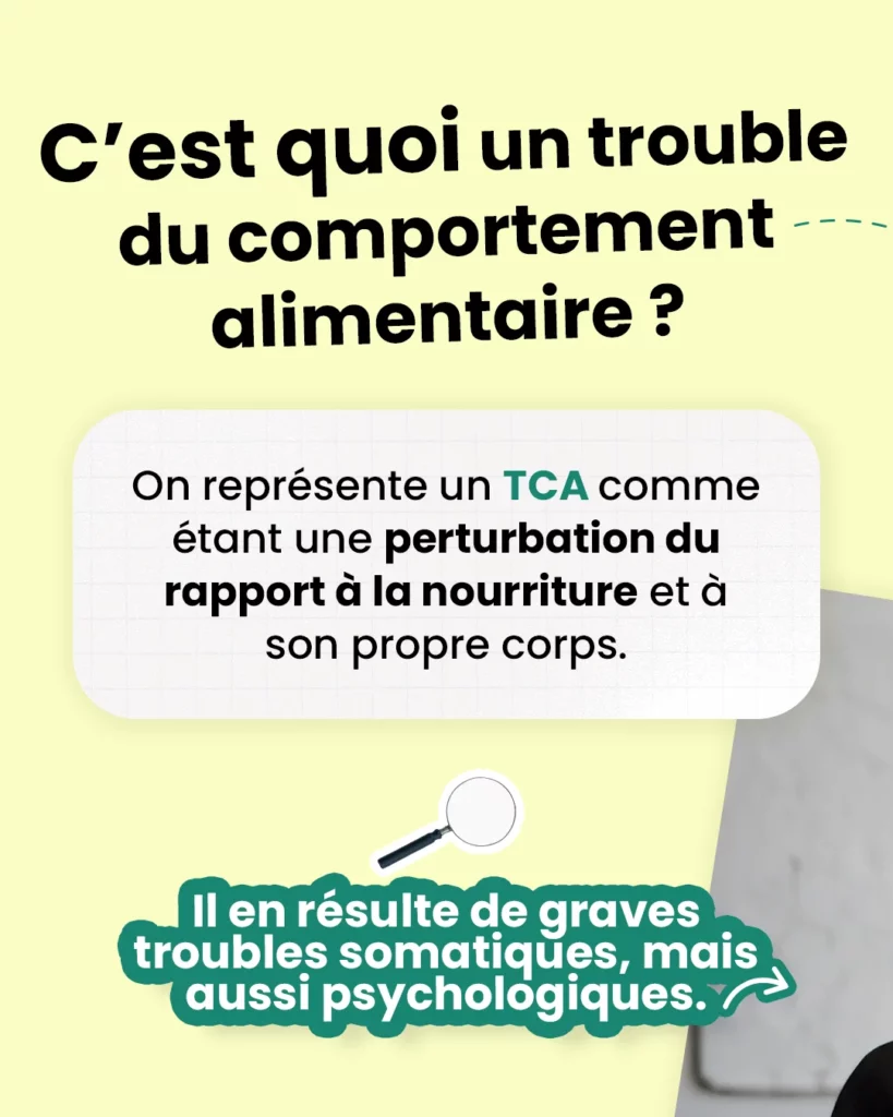 Définition de ce qu'est un trouble du comportement alimentaire (TCA)