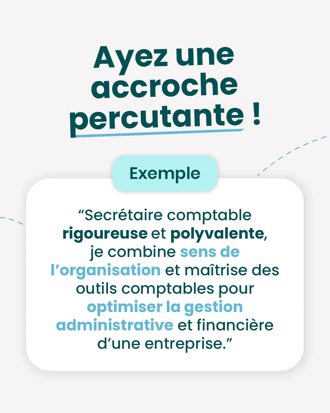 Comment avoir une accroche percutante sur son CV de secrétaire comptable