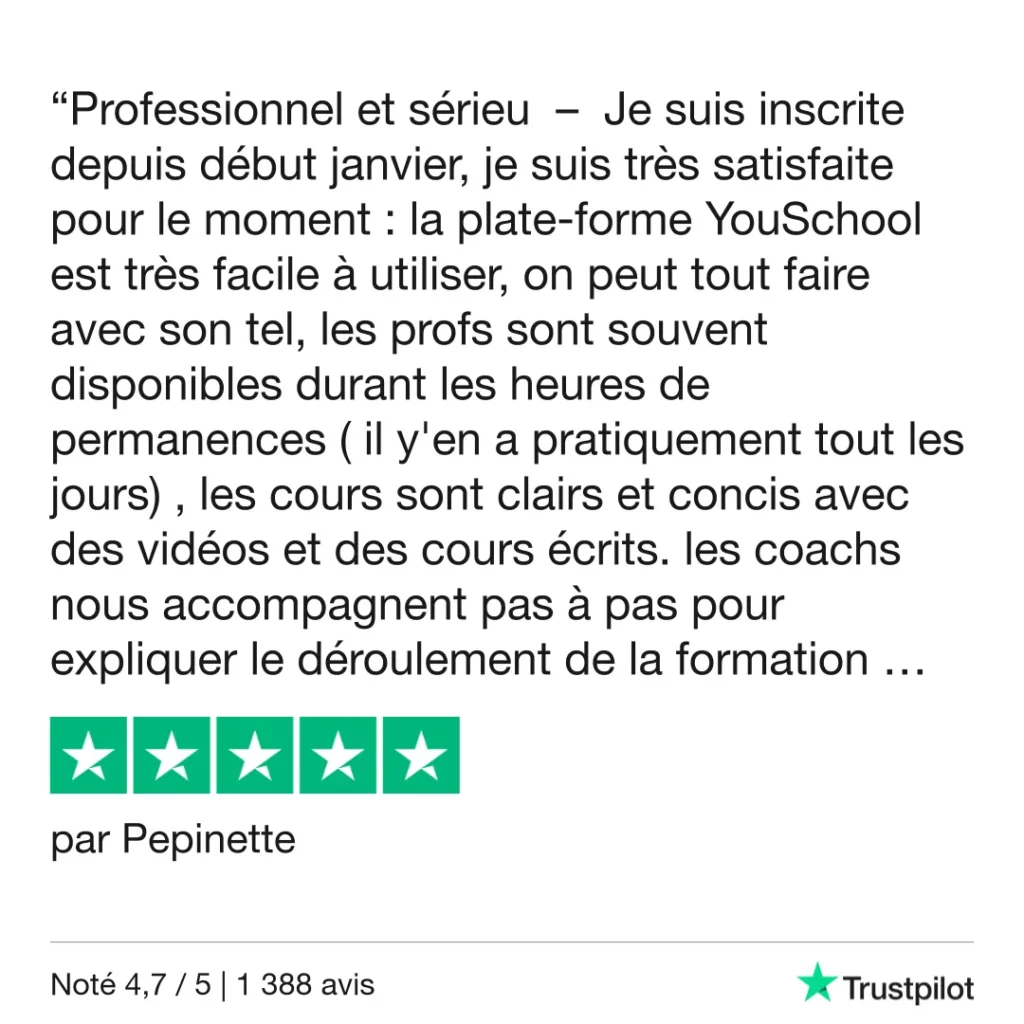 Avis Trust Pilot Pepinette
