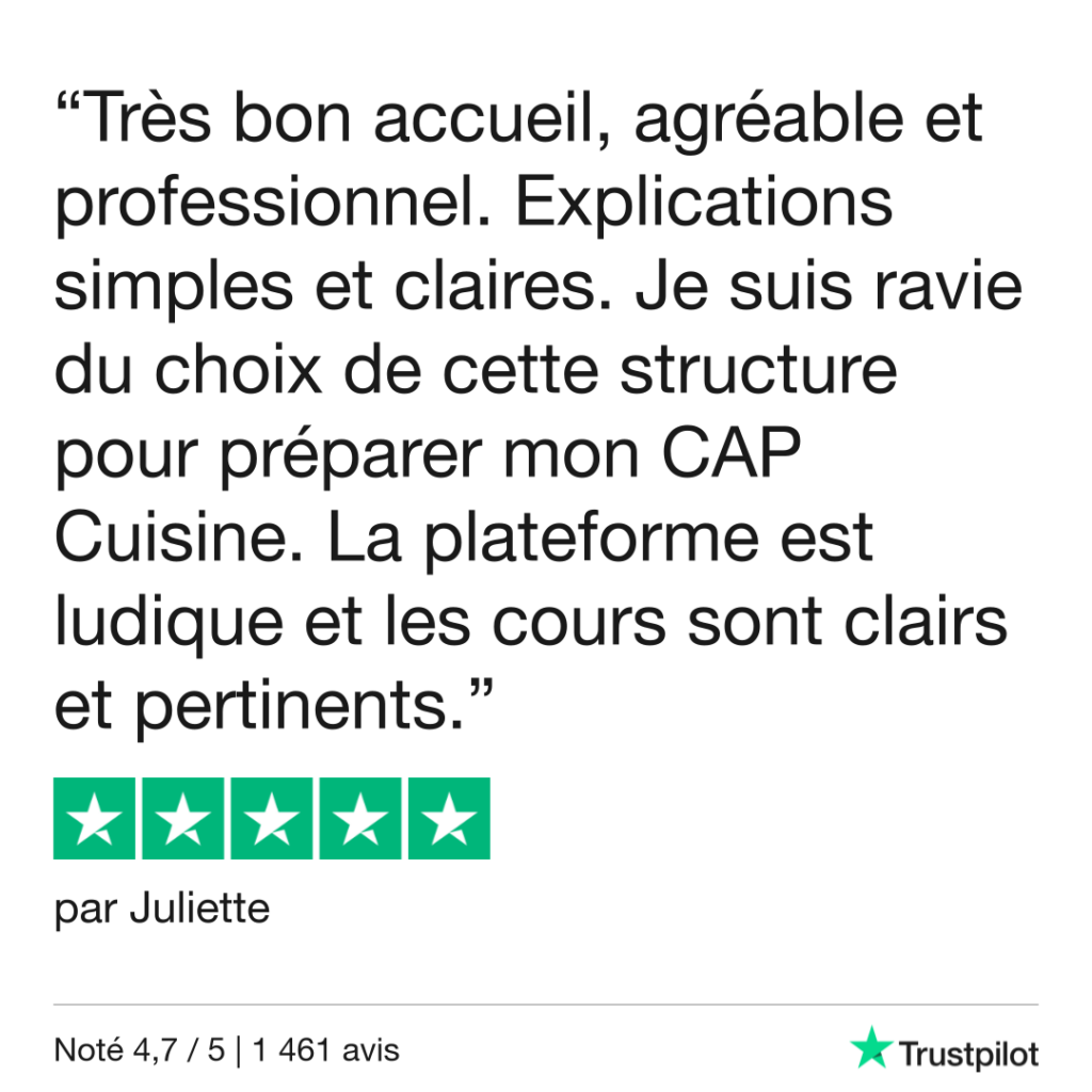 Trustpilot Review - Juliette