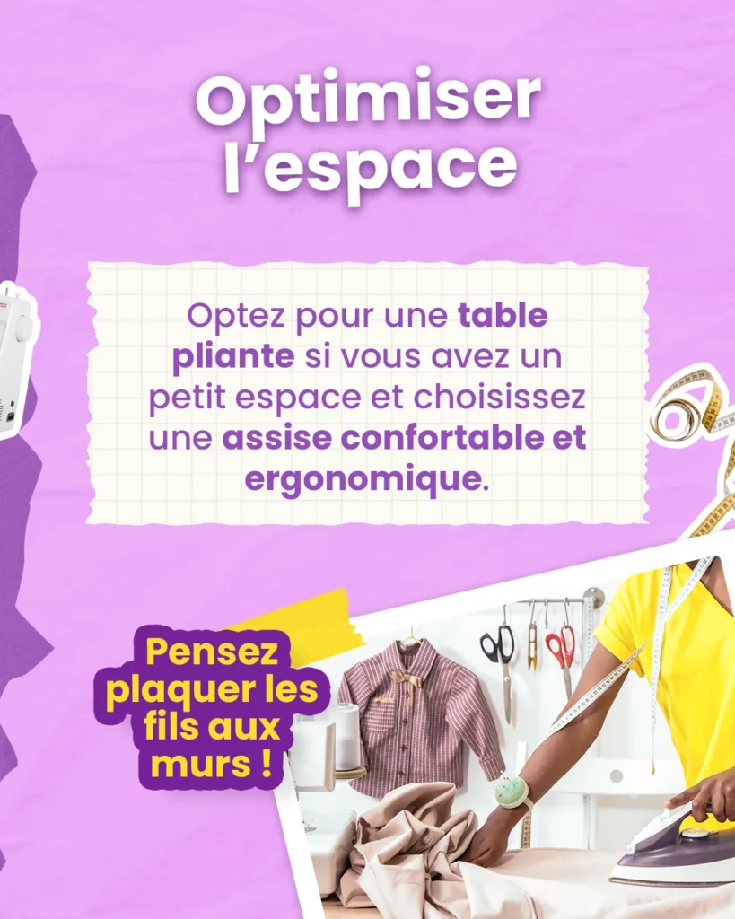 Optimiser espace couture